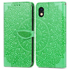 Coque Portefeuille Motif Fantaisie Livre Cuir Etui Clapet S04D pour Sony Xperia Ace III SO-53C Vert