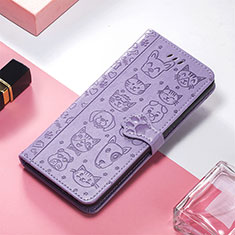 Coque Portefeuille Motif Fantaisie Livre Cuir Etui Clapet S04D pour Xiaomi Redmi 11A 4G Violet