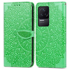 Coque Portefeuille Motif Fantaisie Livre Cuir Etui Clapet S04D pour Xiaomi Redmi K50 Pro 5G Vert