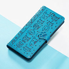 Coque Portefeuille Motif Fantaisie Livre Cuir Etui Clapet S05D pour Huawei Honor Magic3 5G Bleu