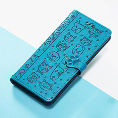 Coque Portefeuille Motif Fantaisie Livre Cuir Etui Clapet S05D pour Huawei Nova 9 Bleu