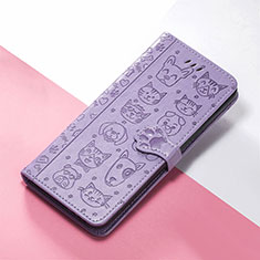 Coque Portefeuille Motif Fantaisie Livre Cuir Etui Clapet S05D pour Huawei Nova 9 SE Violet