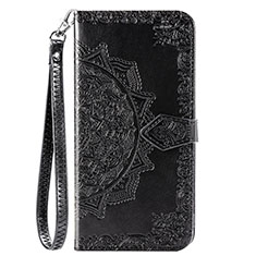 Coque Portefeuille Motif Fantaisie Livre Cuir Etui Clapet S05D pour Samsung Galaxy A11 Noir