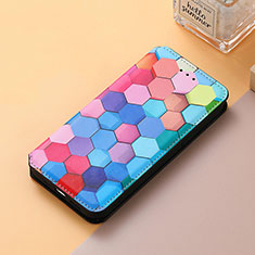 Coque Portefeuille Motif Fantaisie Livre Cuir Etui Clapet S06D pour Huawei Enjoy 50 Colorful