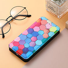 Coque Portefeuille Motif Fantaisie Livre Cuir Etui Clapet S06D pour Huawei Honor 80 5G Colorful