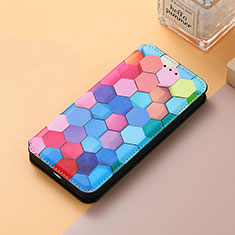 Coque Portefeuille Motif Fantaisie Livre Cuir Etui Clapet S06D pour Huawei Nova 10 SE Colorful