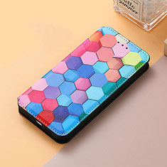 Coque Portefeuille Motif Fantaisie Livre Cuir Etui Clapet S06D pour Huawei Nova Y61 Colorful