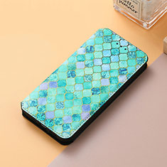 Coque Portefeuille Motif Fantaisie Livre Cuir Etui Clapet S06D pour Huawei Nova Y61 Vert