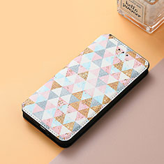 Coque Portefeuille Motif Fantaisie Livre Cuir Etui Clapet S06D pour Huawei Nova Y70 Blanc