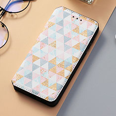 Coque Portefeuille Motif Fantaisie Livre Cuir Etui Clapet S06D pour Samsung Galaxy S22 5G Blanc