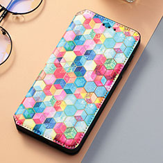 Coque Portefeuille Motif Fantaisie Livre Cuir Etui Clapet S06D pour Samsung Galaxy S22 5G Colorful