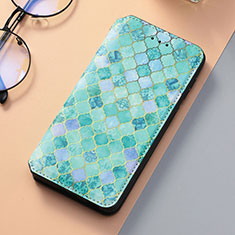 Coque Portefeuille Motif Fantaisie Livre Cuir Etui Clapet S06D pour Samsung Galaxy S22 5G Vert