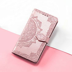 Coque Portefeuille Motif Fantaisie Livre Cuir Etui Clapet S07D pour Huawei Honor 50 SE 5G Or Rose