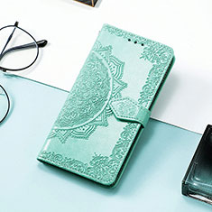 Coque Portefeuille Motif Fantaisie Livre Cuir Etui Clapet S07D pour Huawei Honor 60 SE 5G Vert