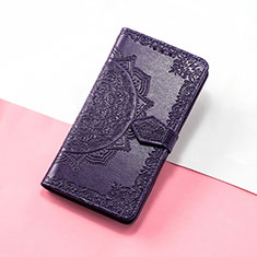 Coque Portefeuille Motif Fantaisie Livre Cuir Etui Clapet S07D pour Huawei Honor V40 5G Violet