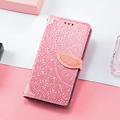 Coque Portefeuille Motif Fantaisie Livre Cuir Etui Clapet S08D pour Huawei Honor 60 Pro 5G Or Rose