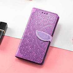 Coque Portefeuille Motif Fantaisie Livre Cuir Etui Clapet S08D pour Huawei Honor 60 Pro 5G Violet