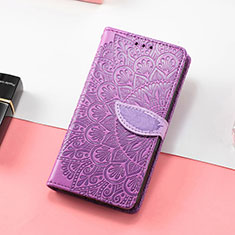 Coque Portefeuille Motif Fantaisie Livre Cuir Etui Clapet S08D pour Huawei Honor 60 SE 5G Violet