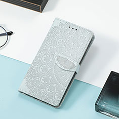 Coque Portefeuille Motif Fantaisie Livre Cuir Etui Clapet S08D pour Huawei Honor X10 Max 5G Gris