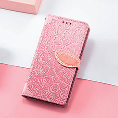 Coque Portefeuille Motif Fantaisie Livre Cuir Etui Clapet S08D pour Huawei Honor X30i Or Rose