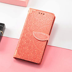 Coque Portefeuille Motif Fantaisie Livre Cuir Etui Clapet S08D pour Huawei Honor X30i Orange