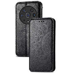 Coque Portefeuille Motif Fantaisie Livre Cuir Etui Clapet S09D pour Huawei Honor Magic3 Pro 5G Noir