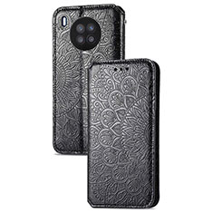 Coque Portefeuille Motif Fantaisie Livre Cuir Etui Clapet S09D pour Huawei Nova 8i Noir