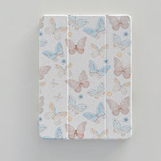 Coque Portefeuille Motif Fantaisie Livre Cuir Etui Clapet XH2 pour Apple iPad 10.2 (2019) Blanc