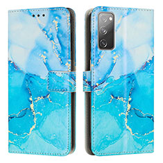 Coque Portefeuille Motif Fantaisie Livre Cuir Etui Clapet Y01X pour Samsung Galaxy S20 FE (2022) 5G Bleu