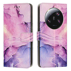 Coque Portefeuille Motif Fantaisie Livre Cuir Etui Clapet Y01X pour Xiaomi Mi 13 Ultra 5G Violet