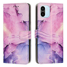 Coque Portefeuille Motif Fantaisie Livre Cuir Etui Clapet Y01X pour Xiaomi Redmi A1 Violet