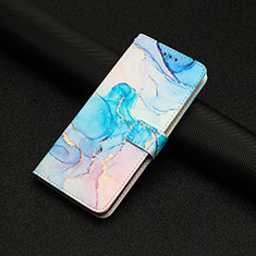 Coque Portefeuille Motif Fantaisie Livre Cuir Etui Clapet Y01X pour Xiaomi Redmi Note 11E Pro 5G Bleu Ciel