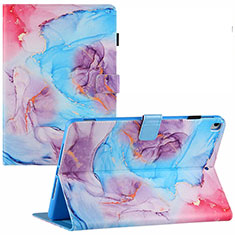 Coque Portefeuille Motif Fantaisie Livre Cuir Etui Clapet Y02B pour Apple iPad 10.2 (2019) Bleu Ciel