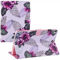 Coque Portefeuille Motif Fantaisie Livre Cuir Etui Clapet Y02B pour Apple iPad 10.2 (2019) Violet