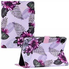 Coque Portefeuille Motif Fantaisie Livre Cuir Etui Clapet Y02B pour Apple iPad Pro 11 (2022) Violet