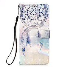 Coque Portefeuille Motif Fantaisie Livre Cuir Etui Clapet Y02B pour Apple iPhone 14 Bleu Clair