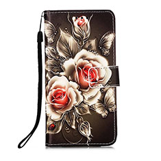 Coque Portefeuille Motif Fantaisie Livre Cuir Etui Clapet Y02B pour Samsung Galaxy A73 5G Noir