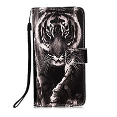 Coque Portefeuille Motif Fantaisie Livre Cuir Etui Clapet Y02B pour Xiaomi Poco X3 Pro Noir