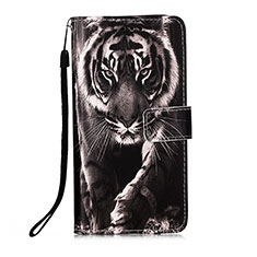 Coque Portefeuille Motif Fantaisie Livre Cuir Etui Clapet Y02B pour Xiaomi Redmi 9AT Noir