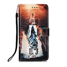 Coque Portefeuille Motif Fantaisie Livre Cuir Etui Clapet Y02B pour Xiaomi Redmi Note 10S 4G Colorful