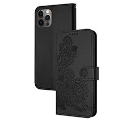 Coque Portefeuille Motif Fantaisie Livre Cuir Etui Clapet Y02X pour Apple iPhone 13 Pro Max Noir