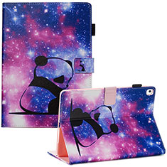 Coque Portefeuille Motif Fantaisie Livre Cuir Etui Clapet Y03B pour Apple iPad 10.2 (2019) Violet