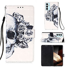 Coque Portefeuille Motif Fantaisie Livre Cuir Etui Clapet Y03B pour Samsung Galaxy A15 4G Noir