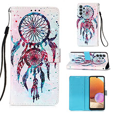 Coque Portefeuille Motif Fantaisie Livre Cuir Etui Clapet Y03B pour Samsung Galaxy A32 4G Colorful