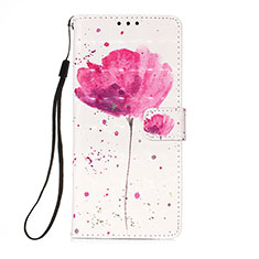 Coque Portefeuille Motif Fantaisie Livre Cuir Etui Clapet Y03B pour Samsung Galaxy F02S SM-E025F Rose