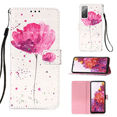 Coque Portefeuille Motif Fantaisie Livre Cuir Etui Clapet Y03B pour Samsung Galaxy S20 FE (2022) 5G Rose