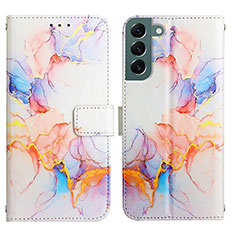 Coque Portefeuille Motif Fantaisie Livre Cuir Etui Clapet Y03B pour Samsung Galaxy S21 5G Colorful