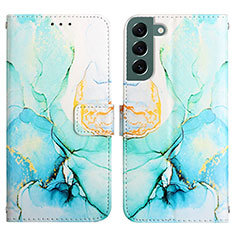 Coque Portefeuille Motif Fantaisie Livre Cuir Etui Clapet Y03B pour Samsung Galaxy S25 5G Vert