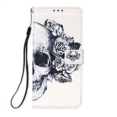 Coque Portefeuille Motif Fantaisie Livre Cuir Etui Clapet Y03B pour Xiaomi Mi 10S 5G Noir