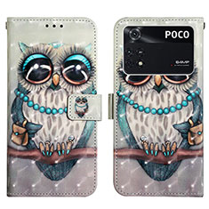 Coque Portefeuille Motif Fantaisie Livre Cuir Etui Clapet Y03B pour Xiaomi Poco M4 Pro 4G Mixte